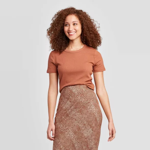 Women's Regular Fit Short Sleeve Crewneck T-Shirt - A New Day™ | Target