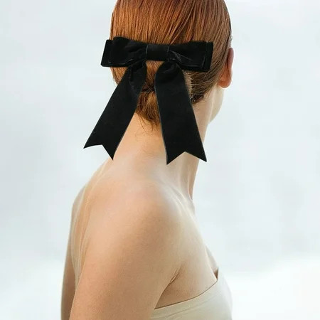 NIZELUK Hair Bow Clips for Christmas Cream Black and Beige Bows for Women Elegant Ribbon Bow Clips for Hair Cute Hair Accessories for Holiday Styling Clearance Sales Today Deals Prime | Walmart (US)