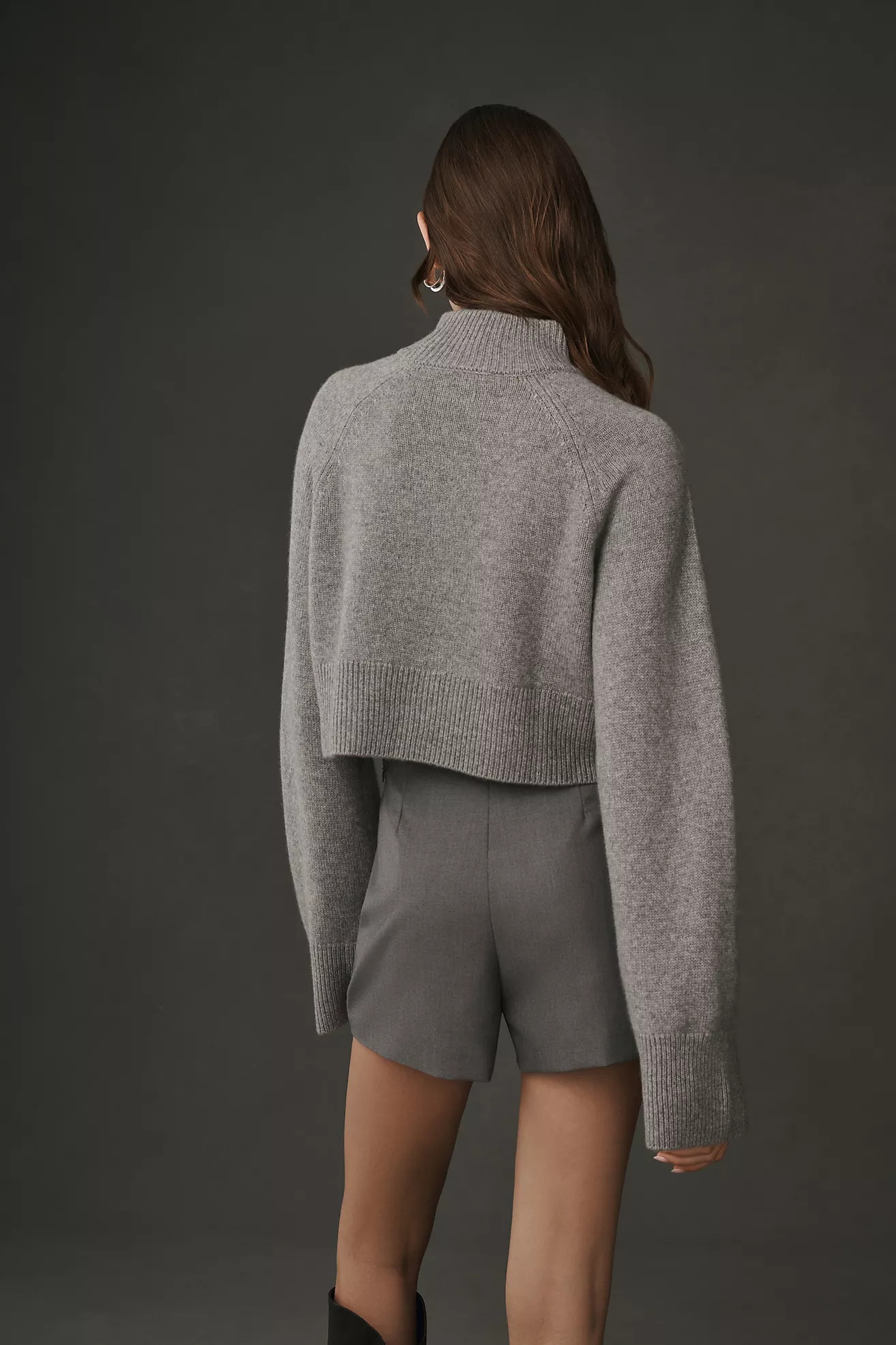 Reformation Garrett Cashmere Cropped Turtleneck Sweater | Anthropologie (US)