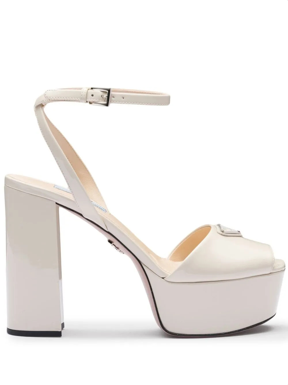 Prada Patent Leather Platform Sandals - Farfetch | Farfetch Global