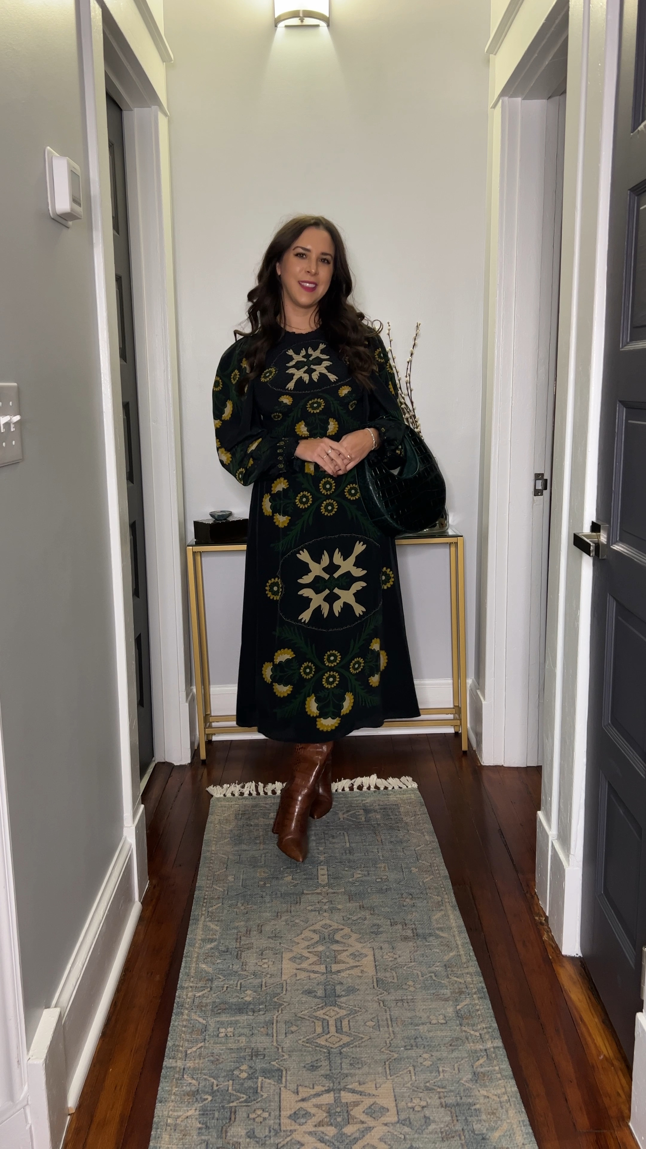 Friendsgiving/thanksgiving ready 

Midi dress. Knee high boots.

#LTKSeasonal #LTKstyletip #LTKVideo