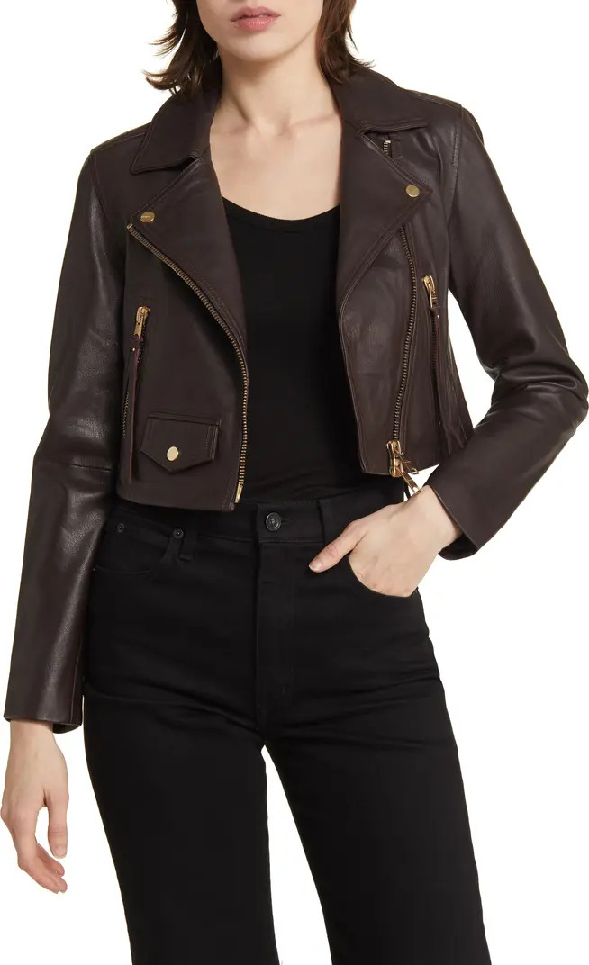 Elora Faux Leather Biker Jacket | Nordstrom