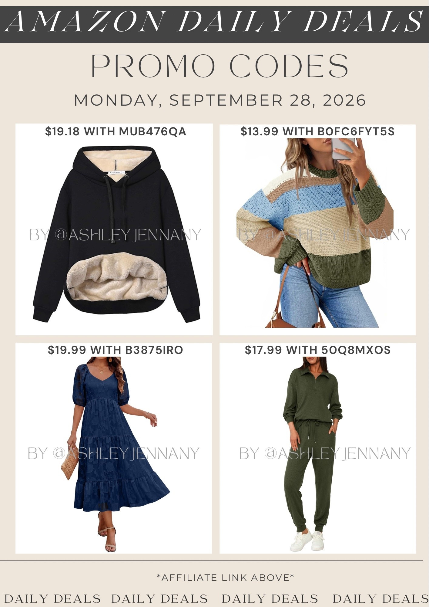 Amazon deals

#LTKSeasonal #LTKMidsize #LTKSaleAlert