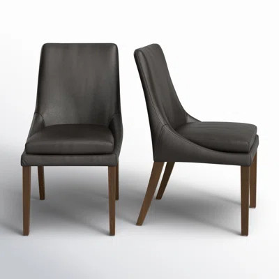 Niara Leather Upholstered Side Chair | Birch Lane