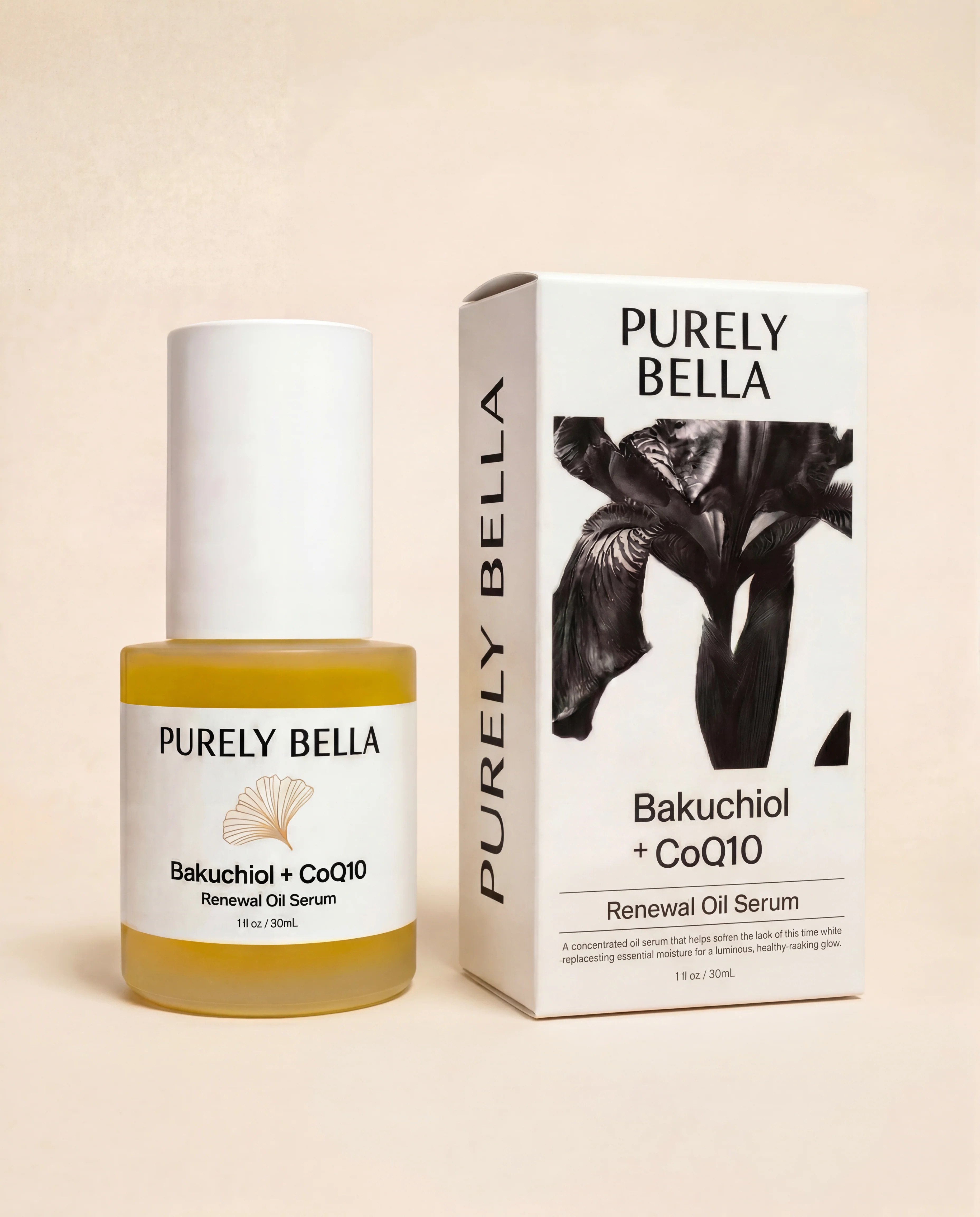 Bakuchiol + CoQ10 Renewal Oil Serum | Anti-Aging Face Oil | PURELY BELLA