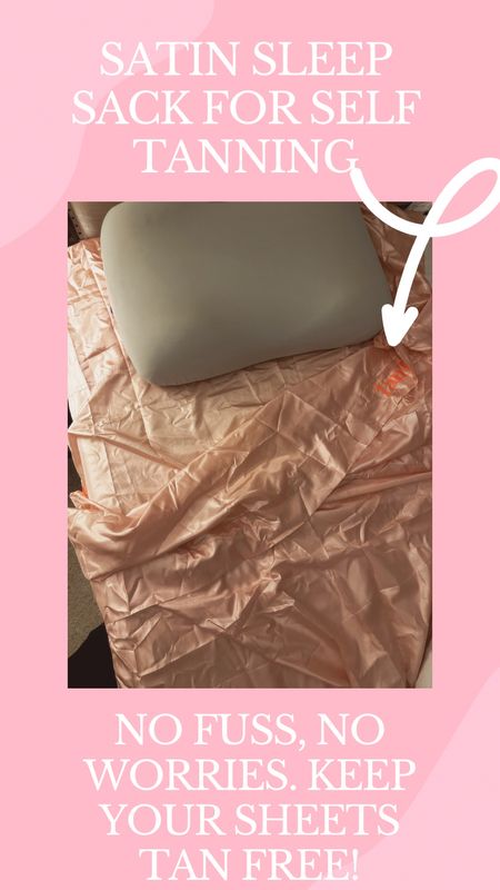 The best way to self tan and not worry about your sheets! No more laying towels down. Slip inside this silky sleeping sack and then toss in the wash and back In the bag. Best purchase and gift!

#LTKGiftGuide #LTKbeauty