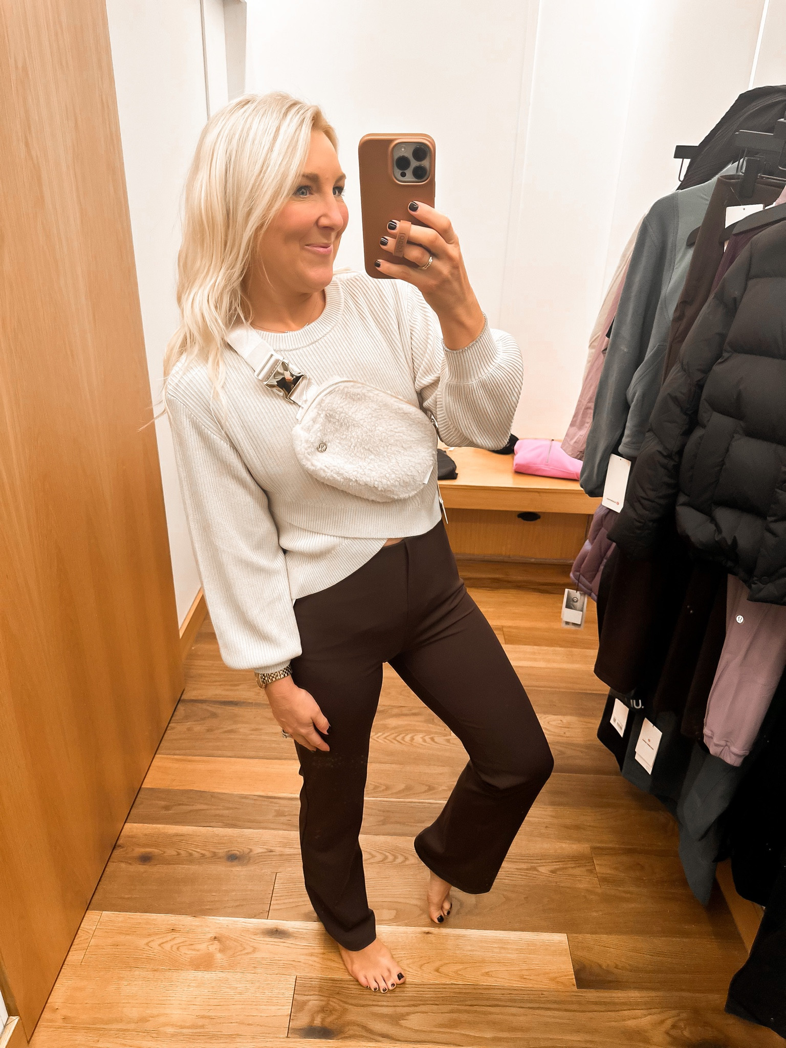 Lululemon Try-On! This sweater is reversible so you can have the criss cross in the back if you want. 

#LTKtravel #LTKstyletip #LTKfitness