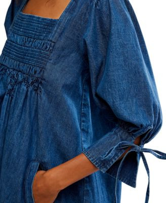 Women's Sonora Cotton Denim Mini Dress | Macy's