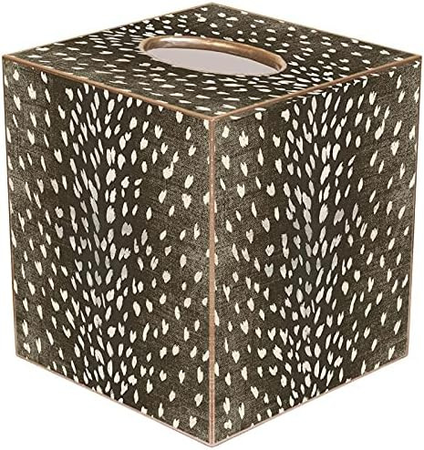 Marye-Kelley Tissue Box Cover Tissue Holder Square Cube Paper Mache Decorative Animal Print Antel... | Amazon (US)