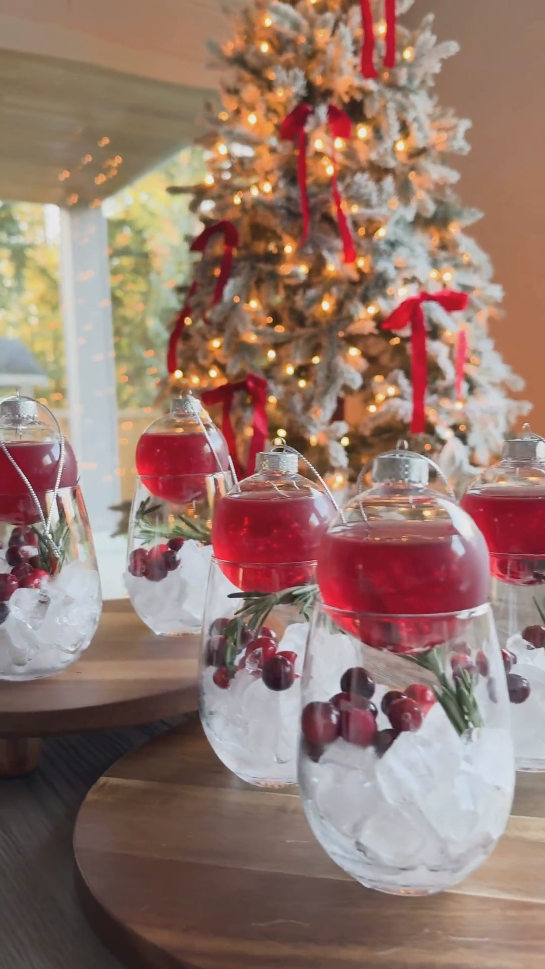 Have a Holly jolly cup of cheer! 🥂🎄 This ornament drink is super cute. Just fill these clear ornaments with cranberry juice or cocktail and set over a cup. Would be cute hung on a mini tree too! 

Wine glasses set, clear plastic ball ornaments, rosemary, cranberry juice, Christmas tree, Christmas decorations 

#LTKSeasonal #LTKHoliday #LTKHome