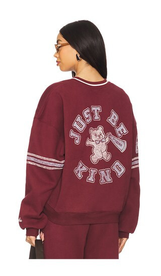 The Mayfair Group Just Be Fucking Kind Crewneck in Burgundy. - size S/M | Revolve Clothing (Global)