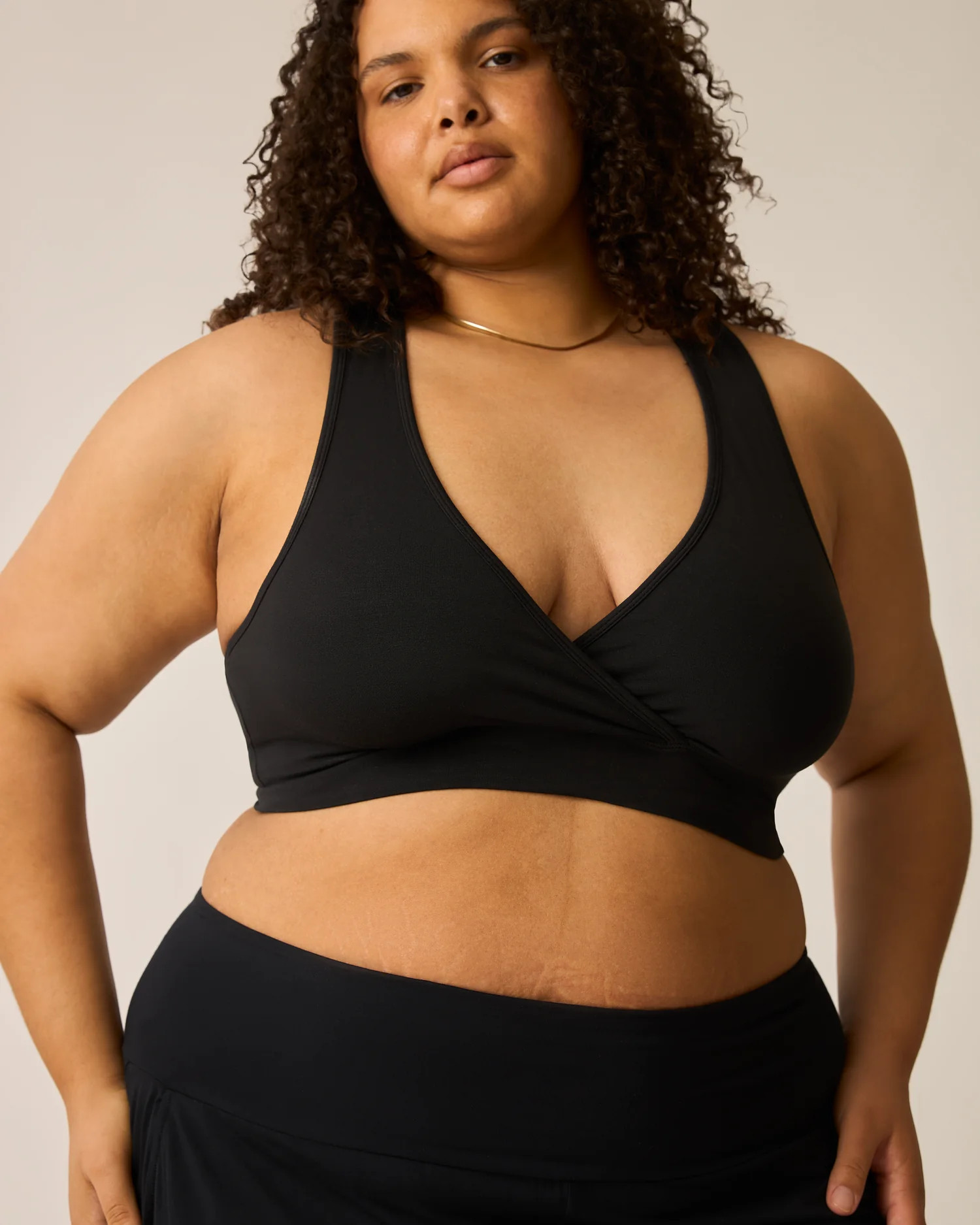 French Terry Racerback Nursing & Sleep Bra | Black - Kindred Bravely | Kindred Bravely