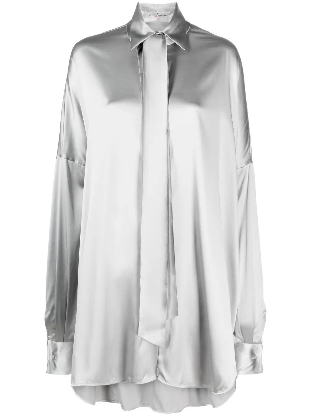 Ermanno Scervino pussy-bow Satin Shirt - Farfetch | Farfetch Global
