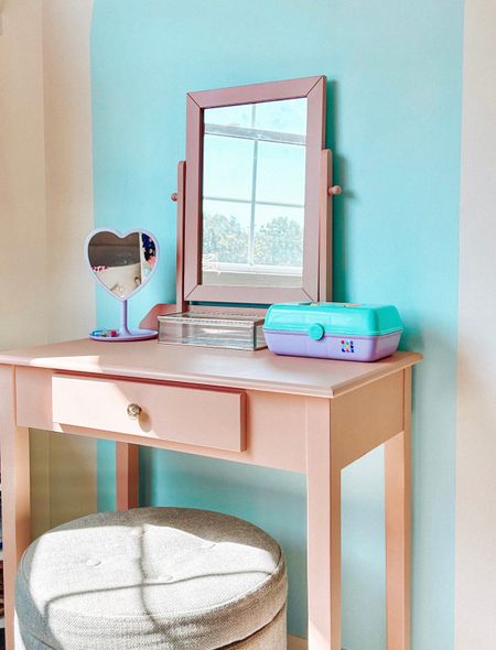 Gave this little white vanity a paint upgrade! So cute and perfect for Evie’s closet 🩵



make-up vanity, blush pink, little girls room, girls closet

#LTKkids #LTKhome #LTKbeauty