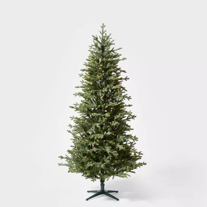 7ft Pre-lit Balsam Fir Artificial Christmas Tree Clear Lights - Wondershop&#8482; | Target