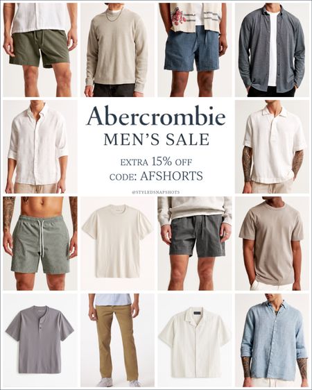 Abercrombie men’s sale! Take an extra 15% off with code AFSHORTS

#LTKSaleAlert #LTKMens #LTKFindsUnder100