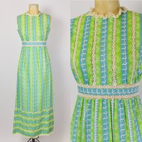 1960's Bird Print Dress | Etsy (US)