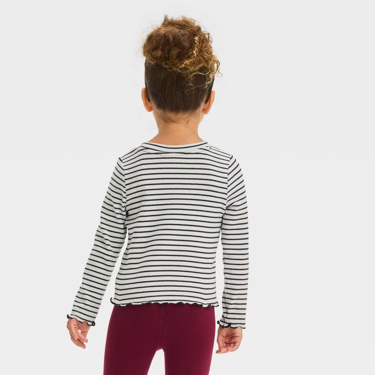 Toddler Girls' Rib Long Sleeve T-Shirt - Cat & Jack™ | Target