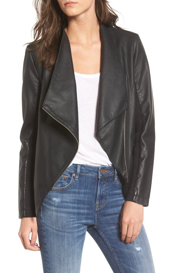 Gabrielle Faux Leather Asymmetrical Jacket | Nordstrom
