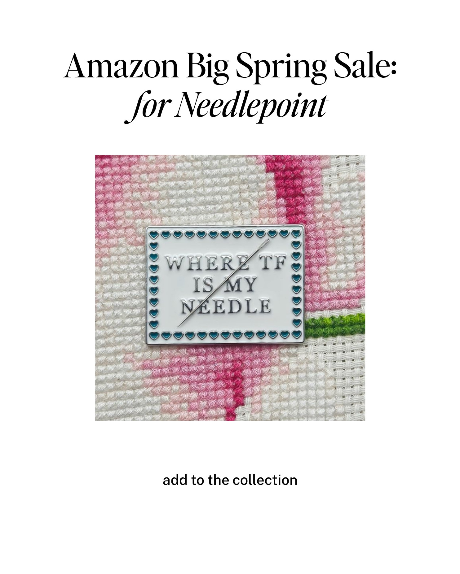 Amazon Big Spring Sale finds for Needlepoint:

My faves on Amazon are at some of the lowest prices they've been at in a while. Everytime my find goes viral, they jack up the price. So hooray for price drops!

Happy stitching!
#needlepoint #ndlpt #needlepointnation 

#LTKHome #LTKSaleAlert