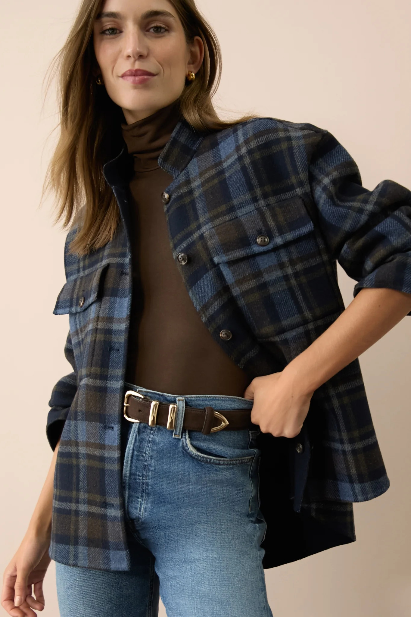 Chocolate Suede Western Belt | Tuckernuck (US)