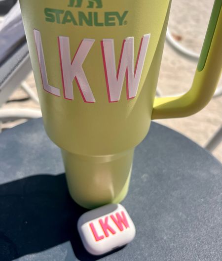 Stanley cup. Monogram sticker for Stanley cup. iPods monogram sticker. Etsy find. Etsy shop. 

#LTKGiftGuide #LTKFind #LTKhome
