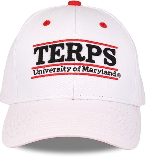 NCAA Maryland Terrapins Unisex NCAA The Game bar Design Hat, White, Adjustable | Amazon (US)