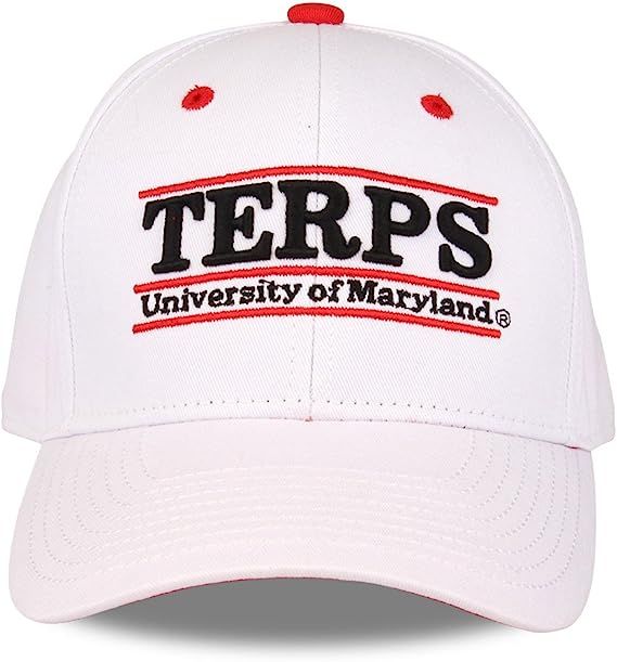 NCAA Maryland Terrapins Unisex NCAA The Game bar Design Hat, White, Adjustable | Amazon (US)