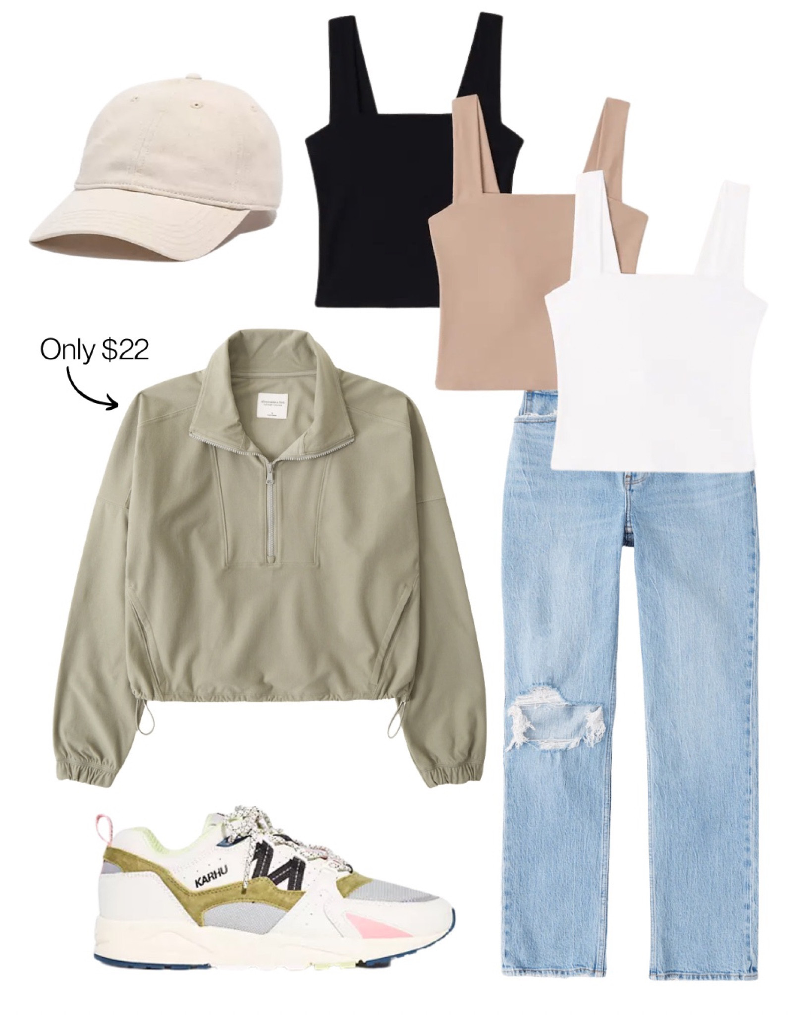 Fall outfit. Weekend outfit. Womens quarter zip. Womens new balance. Womens tank tops. Womens ball caps. Womens jeans. Womens light jeans. Womens popular jeans. Womens running errands outfit. Amazon fashion. Amazon jacket under $30. Colorful new balance shoes. Weekend sports outfit. Soccer mom outfit. School drop off outfit.

#LTKstyletip #LTKunder100 #LTKunder50