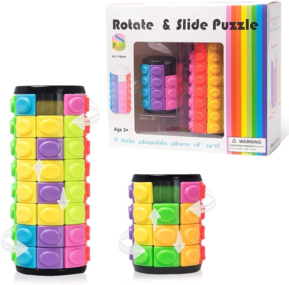 R.Y.TOYS Rotate and Slide Puzzle-Design Patent,Fidget Toys(Restore Order/Create Patterns) 8 Color... | Amazon (US)