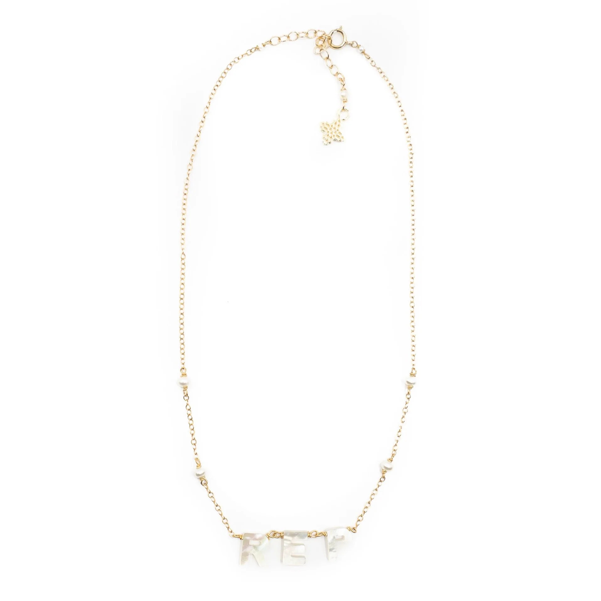 Love Letters Necklace, Three Letters | Hazen & Co