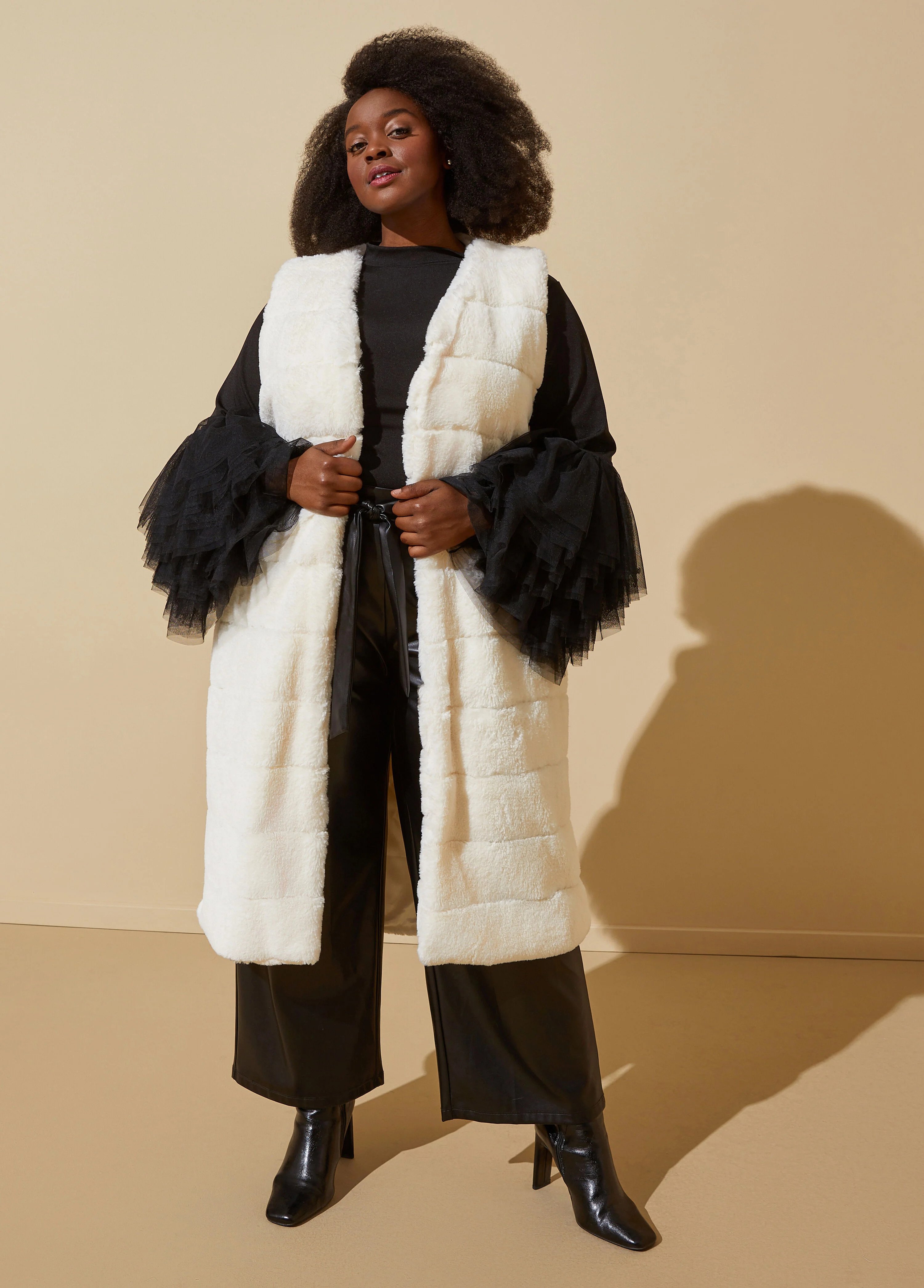 Faux Fur Vest | Ashley Stewart