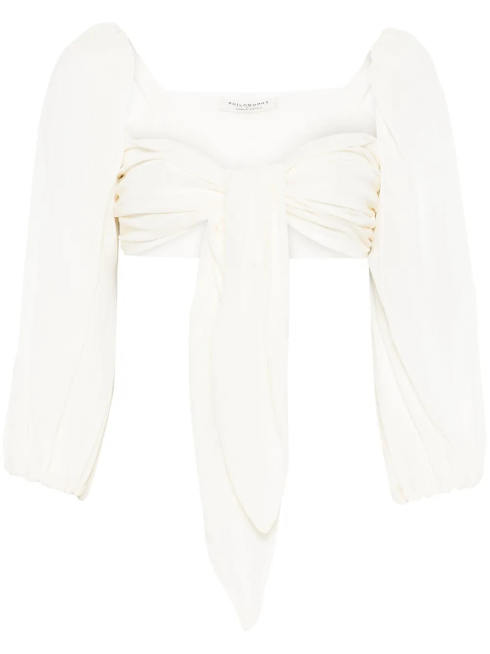 Philosophy Di Lorenzo Serafini draped-detail Top | Neutrals | FARFETCH CA | Farfetch Global