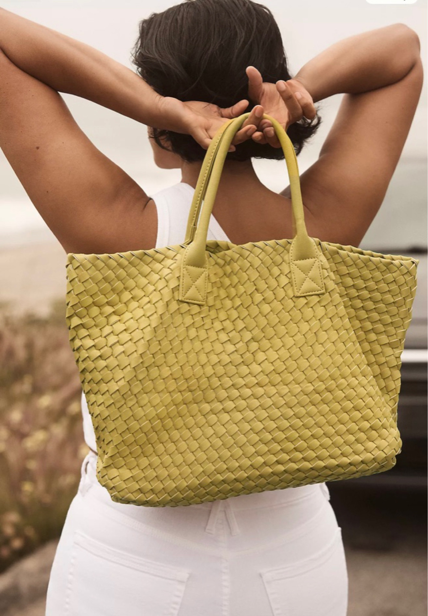Woven Faux Leather Tote

#LTKitbag #LTKworkwear