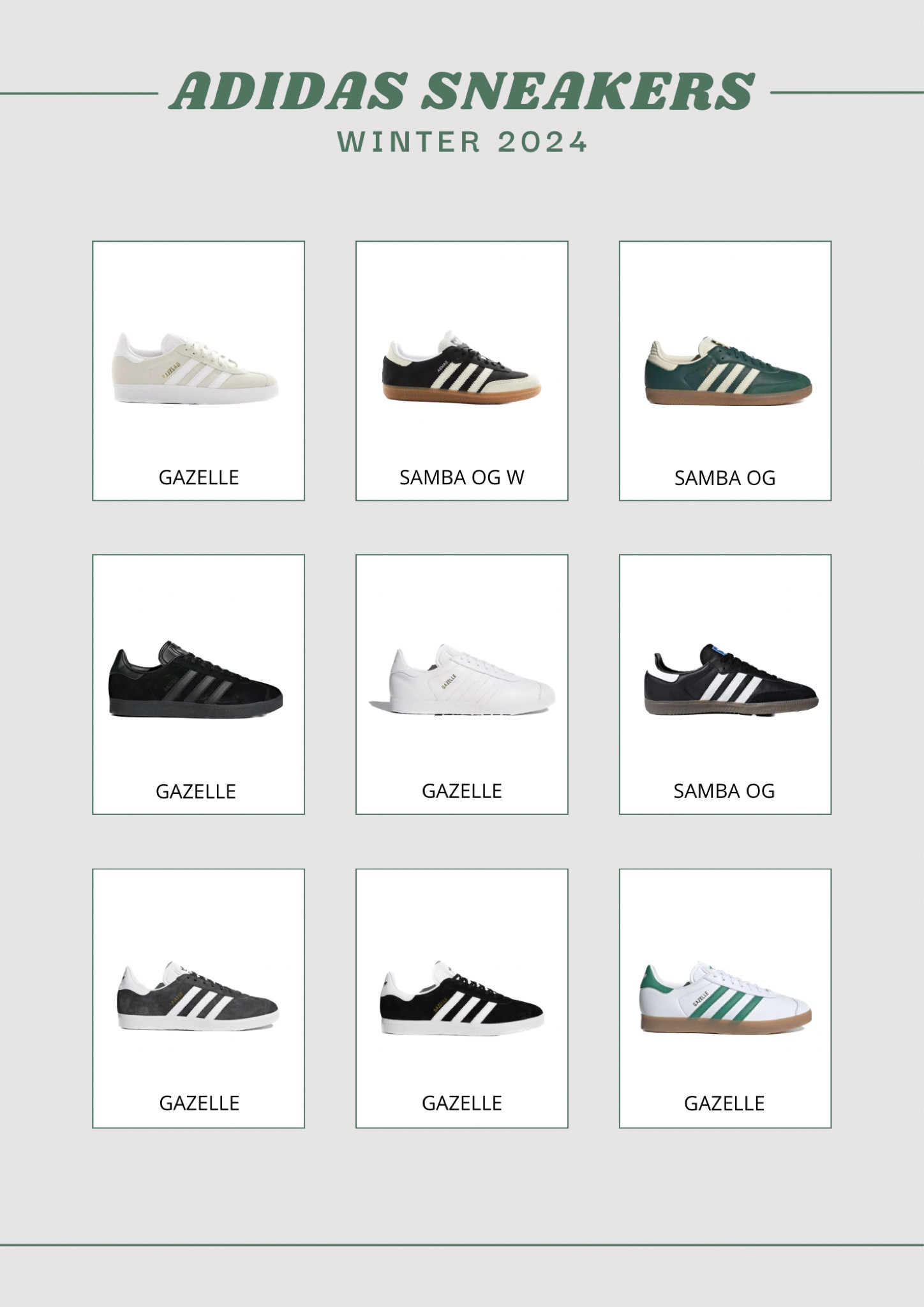 Sélection SNEAKERS ADIDAS 
winter 2024

#LTKshoecrush #LTKfitness #LTKSeasonal