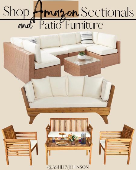 Patio furniture. Patio sets. Modern patio furniture. Wood patio furniture. Boho modern patio sets. Modern farmhouse patio furniture. #patiofurniture #patiosectional #modernpatiofurniture

#LTKhome #LTKSeasonal #LTKsalealert