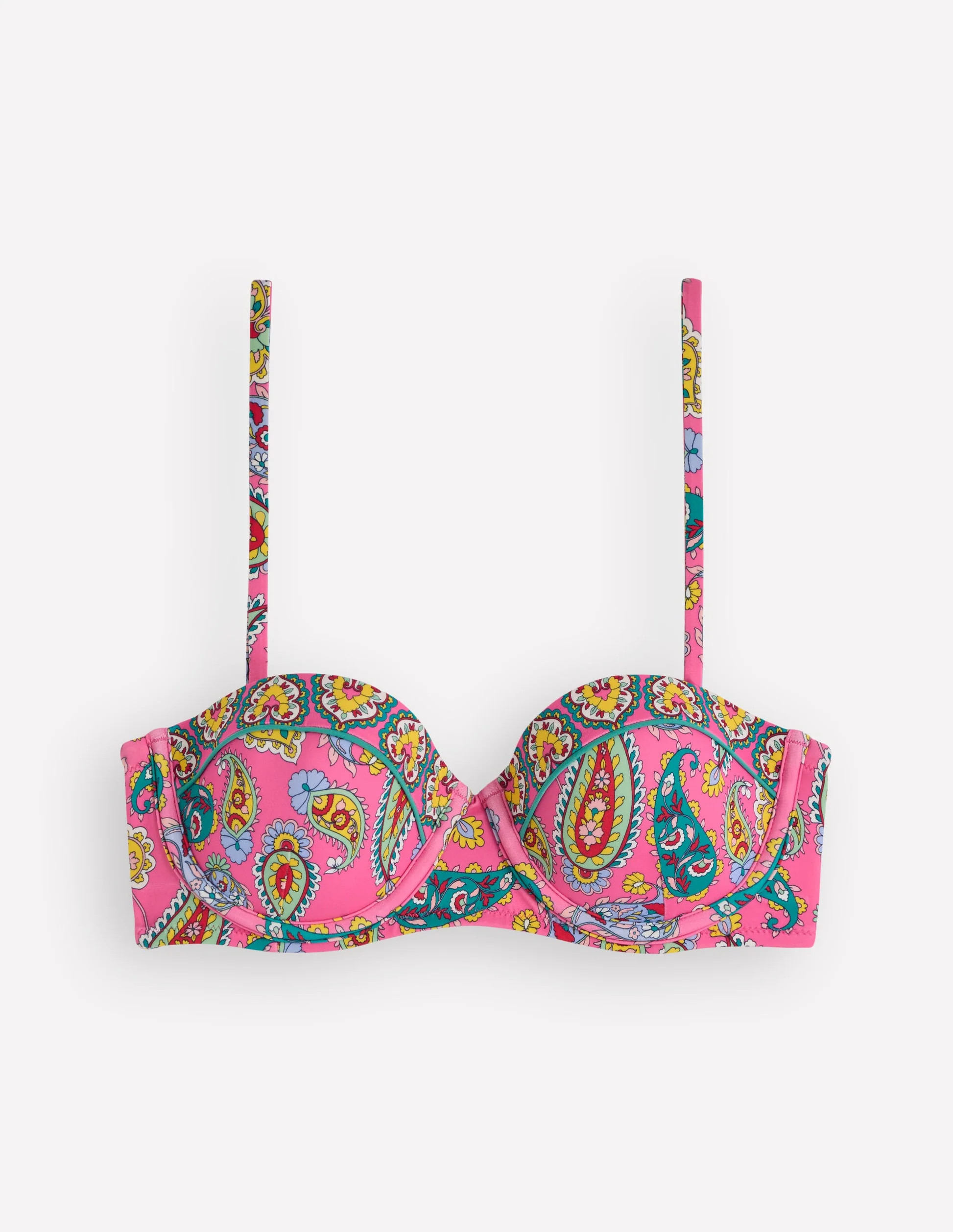Rhodes Cup Sized Bikini Top-Pink Paisley | Boden (US)