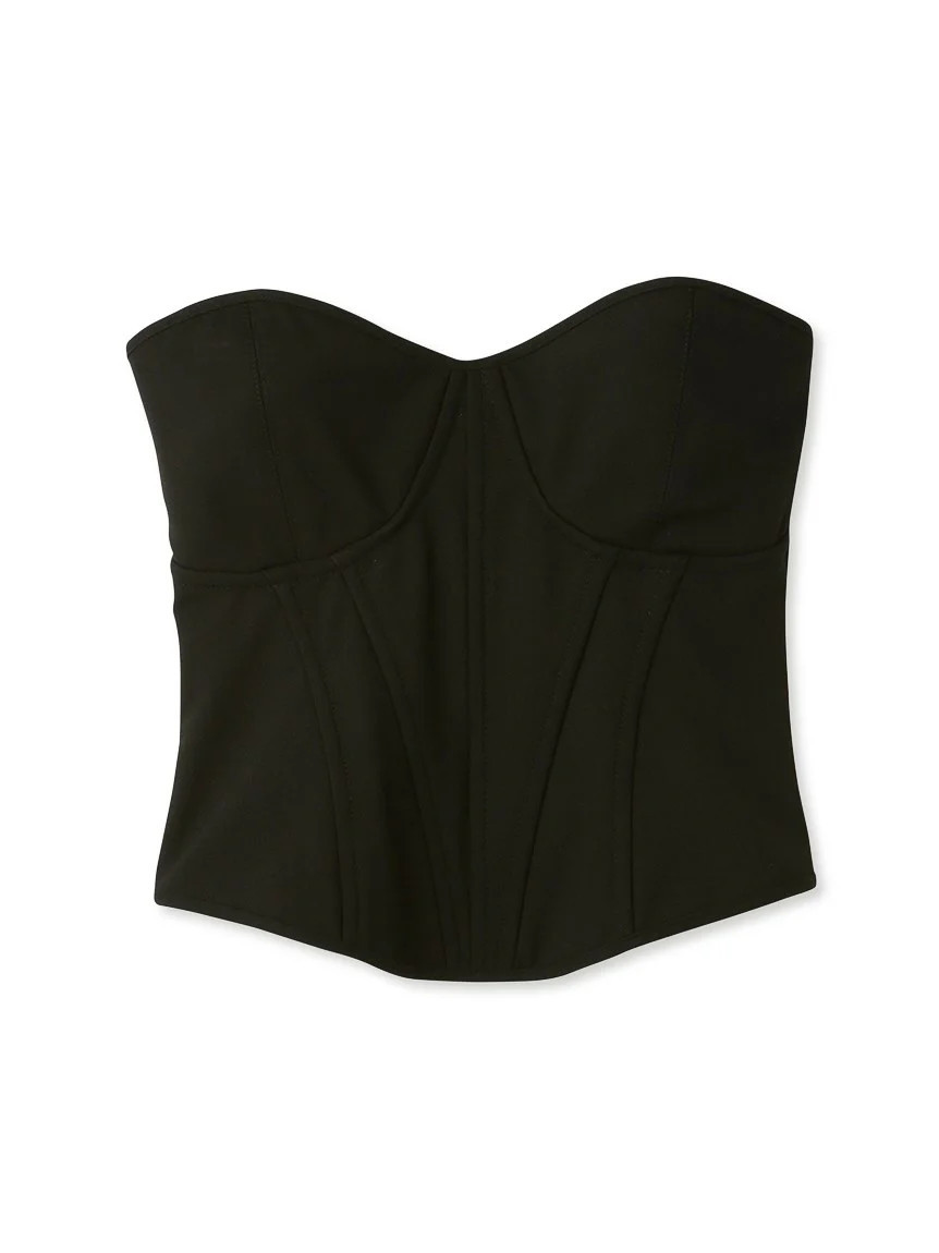 Knit Corset Tops - F(ONE SIZE) / BLACK | Snidel