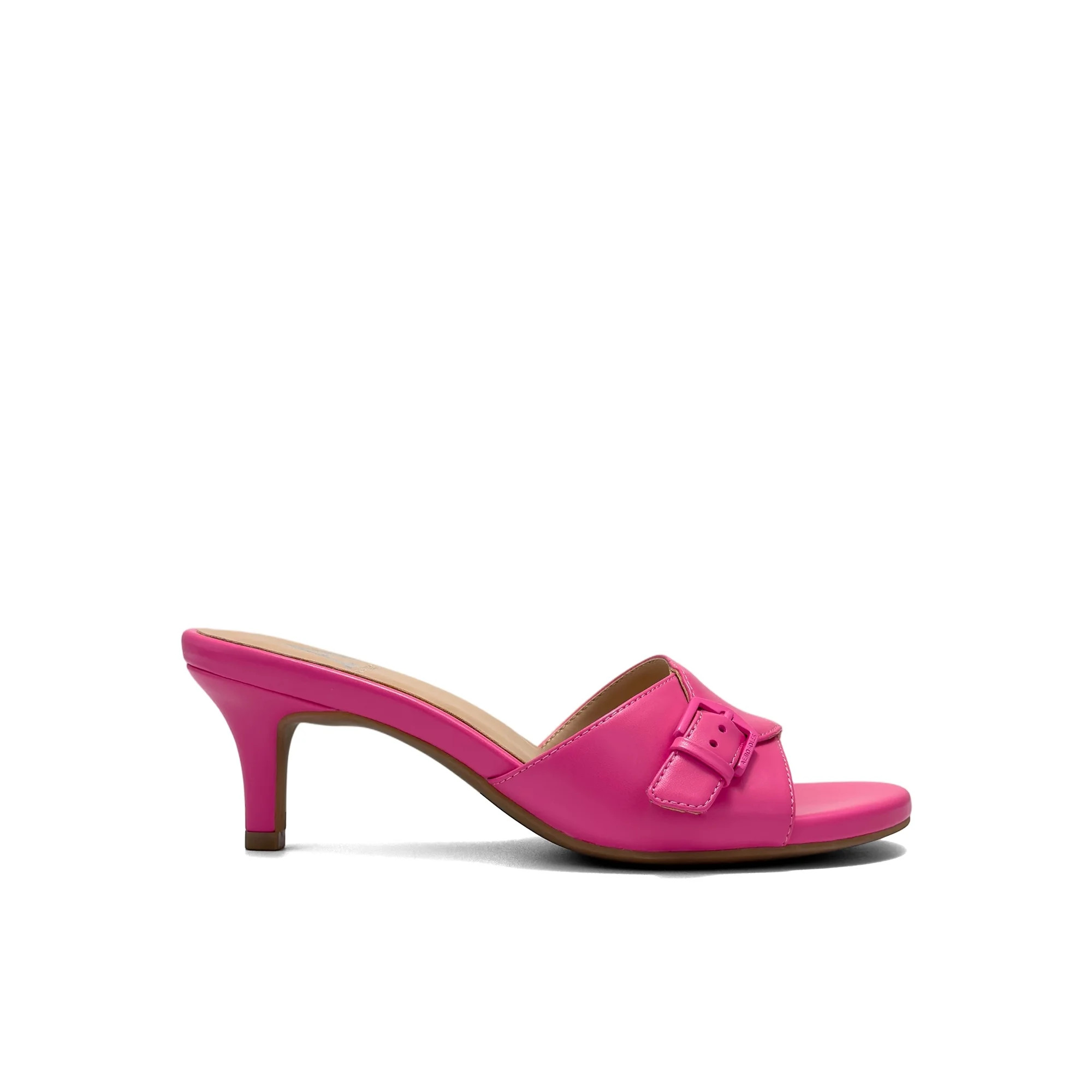Aerosoles Women's Nea Kitten Heel Buckle Sandal Mules | Walmart (US)