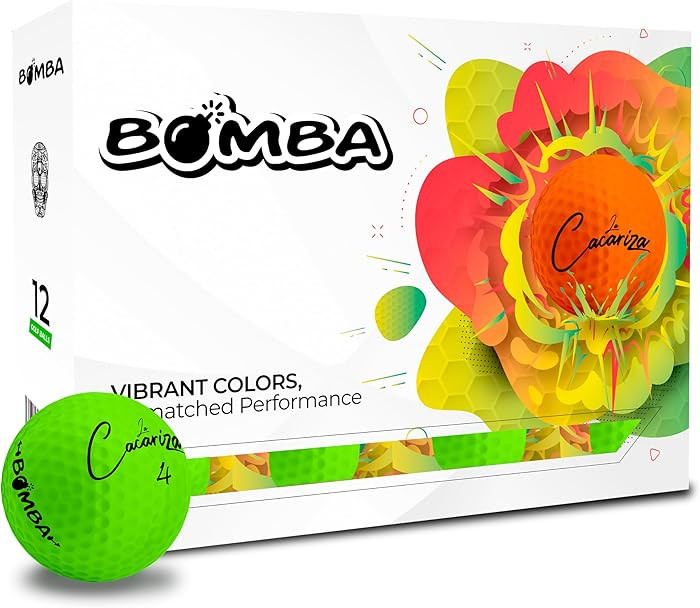 Amazon.com : LA CACARIZA Bomba Golf Balls | Pack of 12 Vibrant Colors | Unmatched Performance​ ... | Amazon (US)