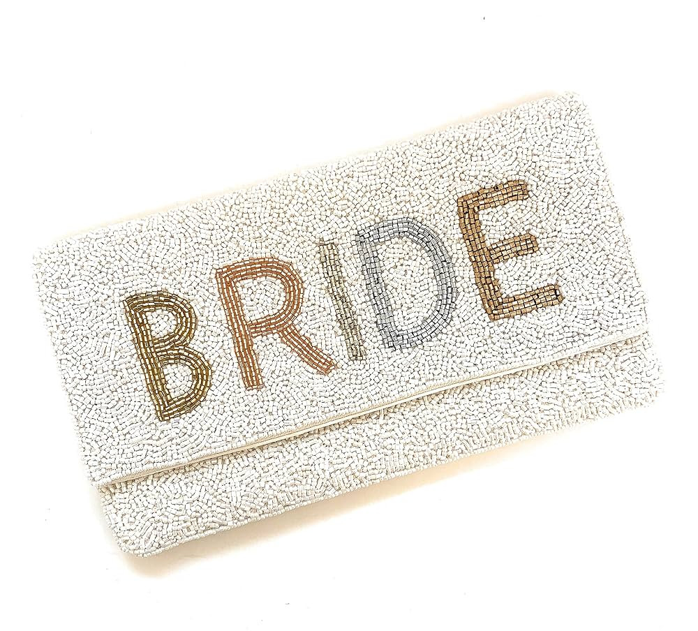 BRIDE Clutch Purse, Bridal Gift, Bridal Gift for Bride, Bridal Wedding Gift, Bride Gifts, Bridal ... | Amazon (US)