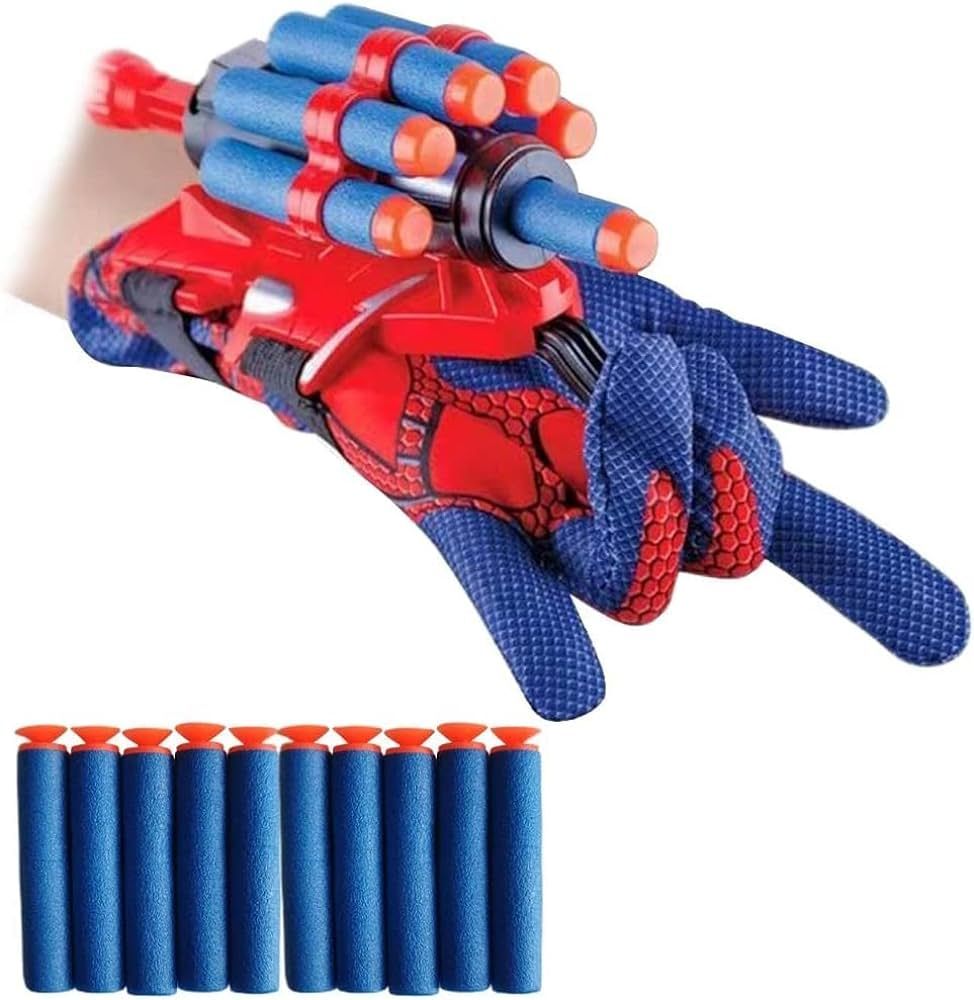 DRAVF Spider Gloves Man Web Shooter Toy for Kids, Spider Kids Plastic Cosplay Launcher Glove Hero... | Amazon (US)