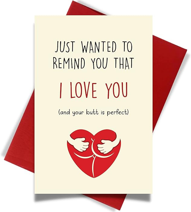 Cheerin Funny Valentines Day Cards with Envelope – Love Cards for Girlfriend Boyfriend - Funny ... | Amazon (US)