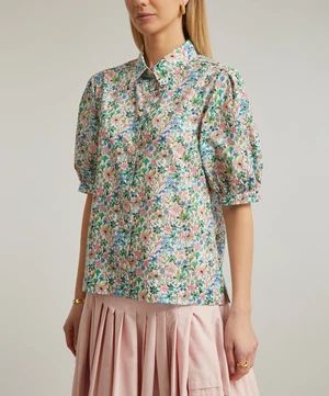 Dreams of Summer Tana Lawn™ Cotton Puff-Sleeve Shirt | Liberty London (US)