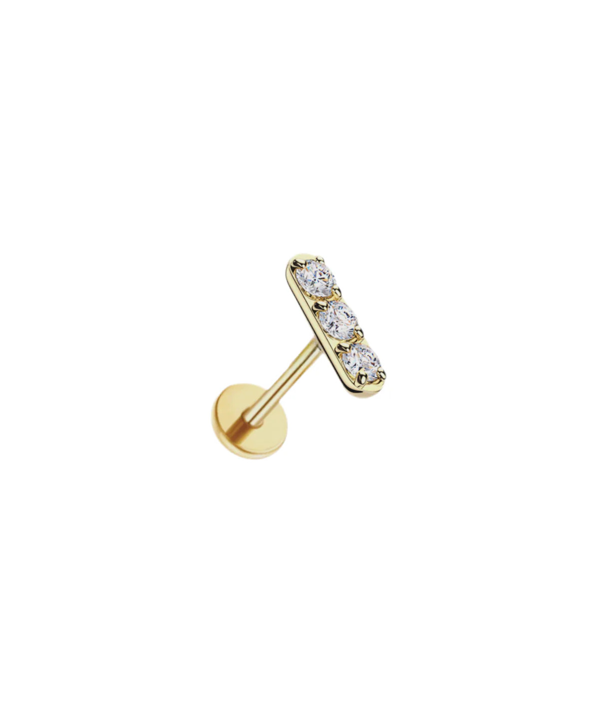 Micro Bar Flat Back | Pierced by Ash Design