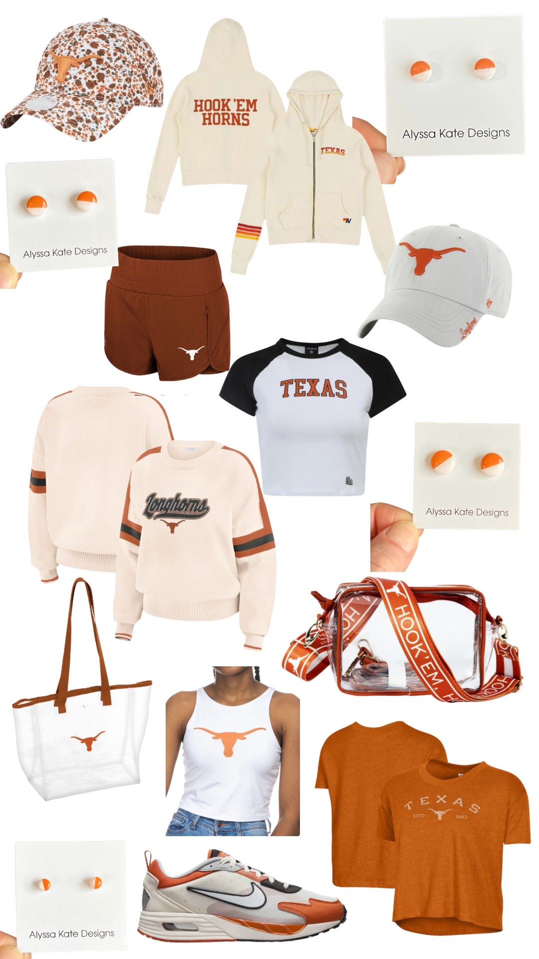 The perfect outfit in info for your burnt orange and white Alyssa Kate Designs studs!

#LTKActive #LTKStyleTip
