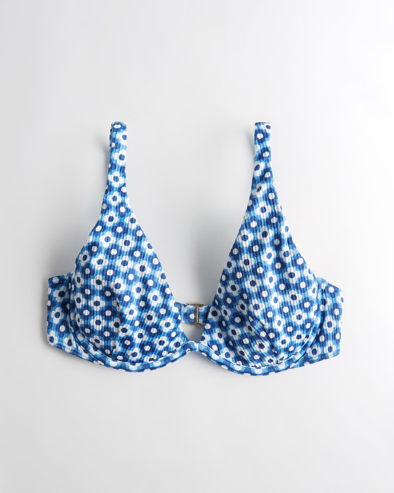 High Apex Ribbed Underwire Bikini Top | Hollister (US)