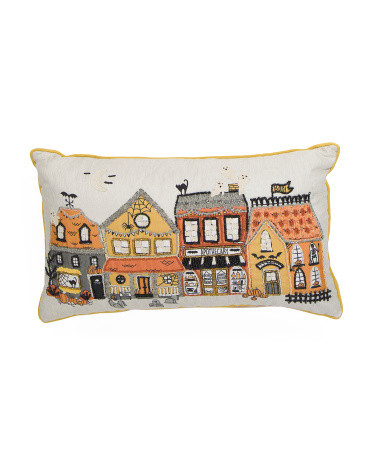 14x24 Hollows Eve Village Pillow | TJ Maxx