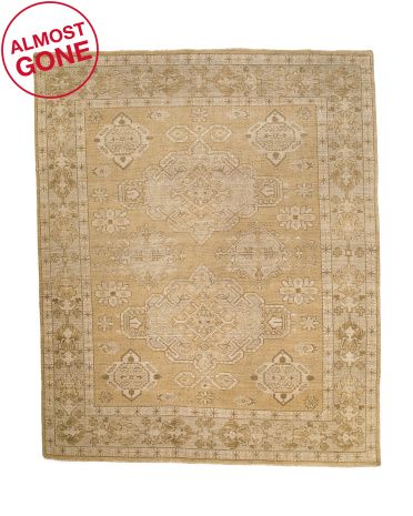 8x10 Wool Hand Knotted Rug | TJ Maxx