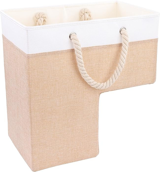 SAM AND MABEL Stair Baskets for Carpeted and Wooden Stairs – 16”L x 10”W x 16”H Foldable ... | Amazon (US)